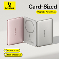 【CCC】Baseus 10000mAh Magnetic Power Bank PD 27W, 5000mAh Magnetic Power Bank PD 20W Card-Sized Powerbank For iPhone 17 Samsung