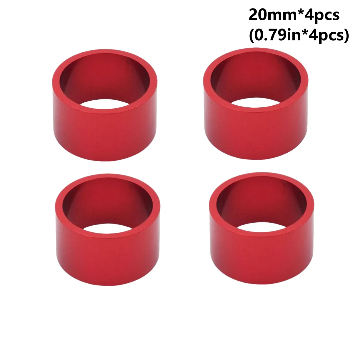 4PCS Kit Fahrrad Headset Spacer 5MM 10MM 15MM 20MM Fahrrad Lenker Vorbau Spacer 28,6 MM Aluminium Legierung Headset Vorbau Spacer Set – Detail 11