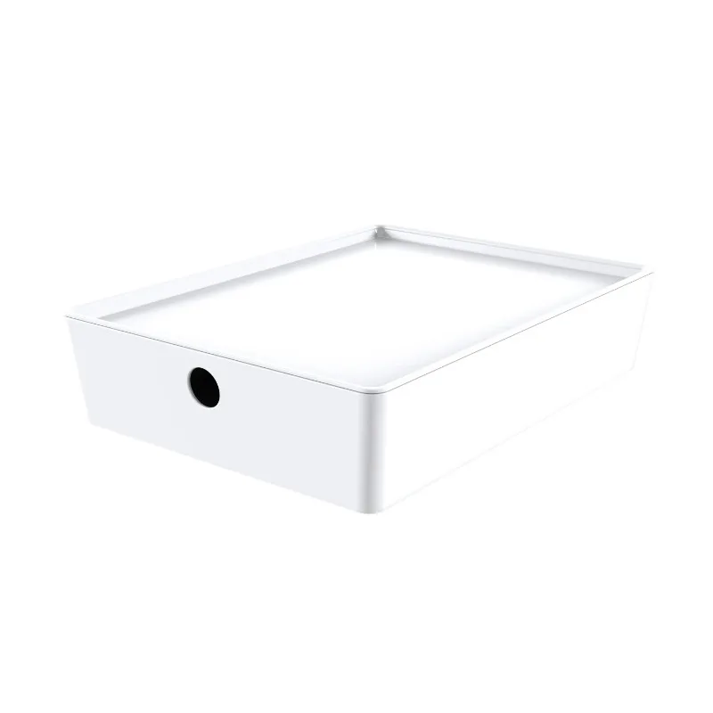 

Mainstays Medium Lidded Storage White storage box home organization