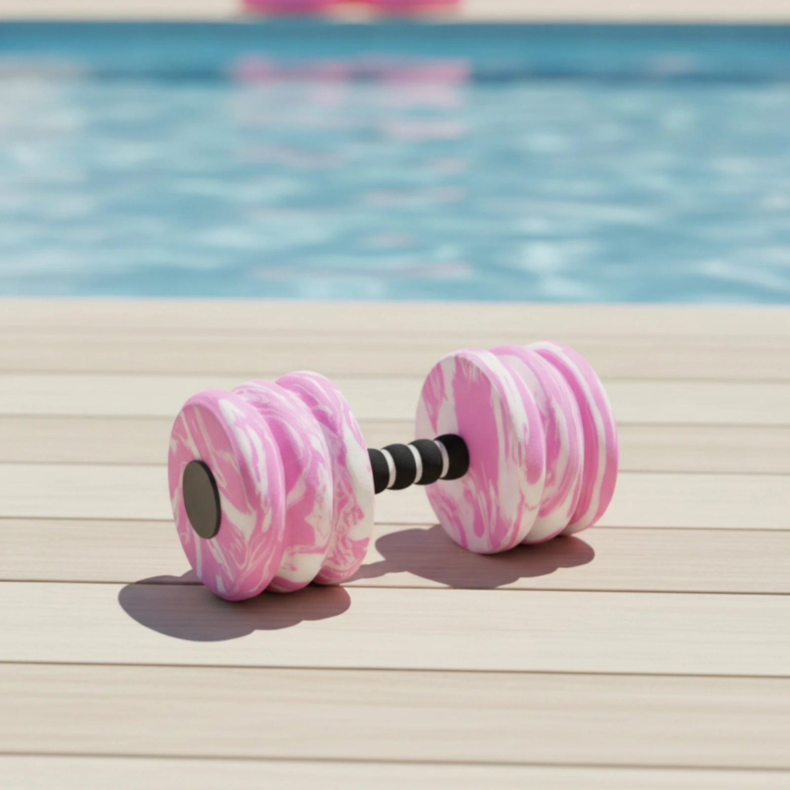 EVA Foam Water Dumbbell Buoyant Water Dumbbell with Ribbed Grip Aquatic Exercise Dumbbells Quick-Drying Pool Barbells Odorless - view 5