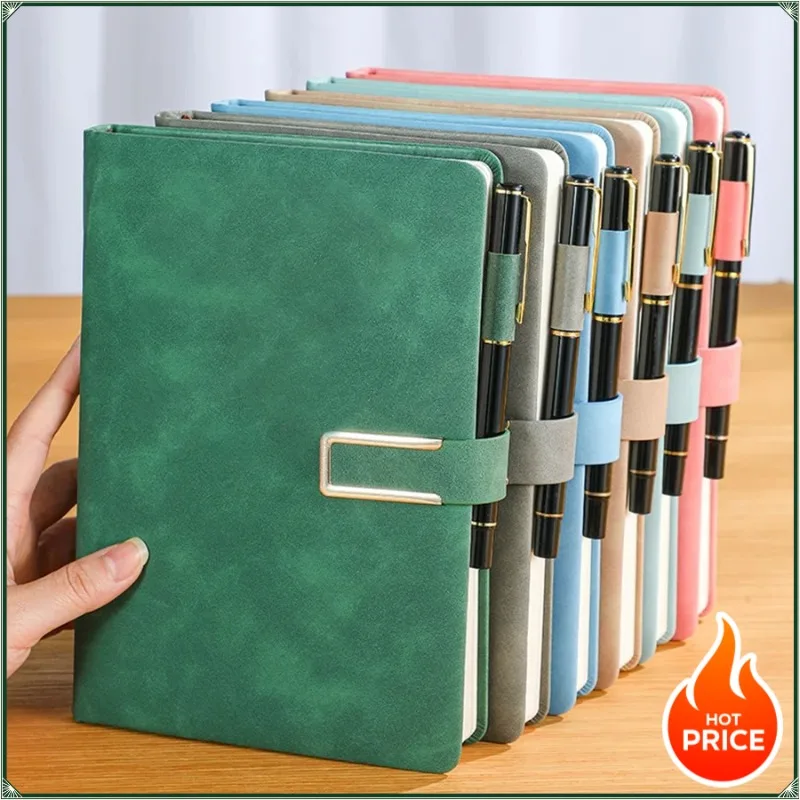 

2026 Best-selling A5 Leather Notebook with Personalized Soft Cover Perfect for Business Meetings and University Laptops
