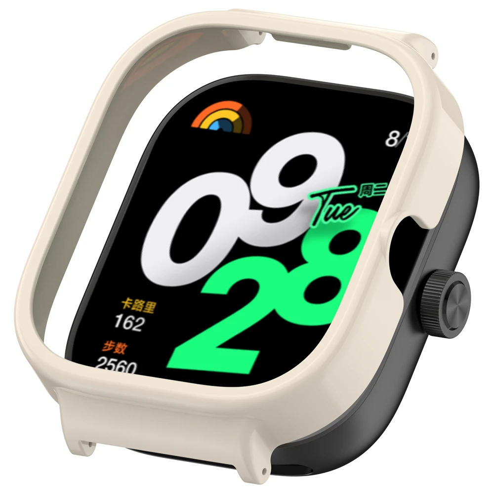 Аксессуары для умных часов Redmi watch 4 с рамкой, тонкие защитные аксессуары из высококачественного поликарбоната с половинной обмоткой для ремешка 20 мм