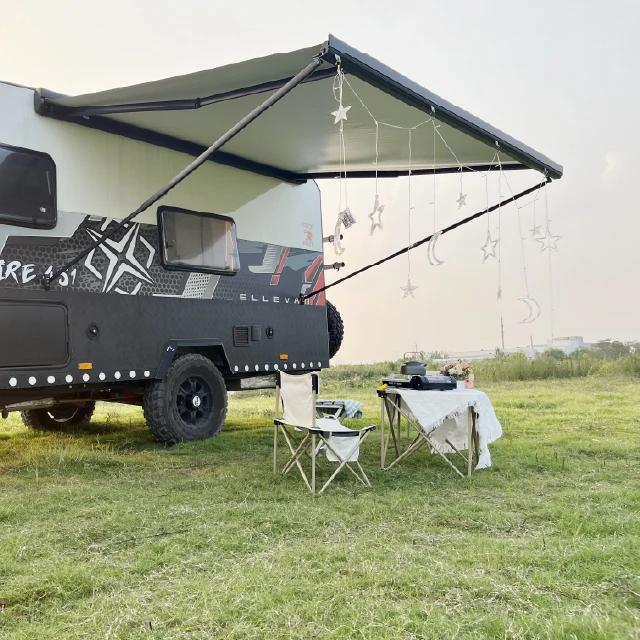 4x2.5M Aluminum Alloy Full Cassette Electric RV Retractable Caravan Motorhome RV Awning