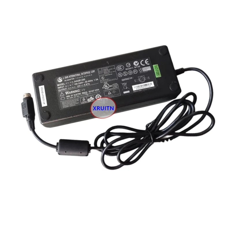 12V 6.67A Genuine LI SHIN AC Adapter 0452B1280 Charger For ViewSonic VX2000 LCD Monitor Power Supply ​0219B1280 ​SE0111C1280