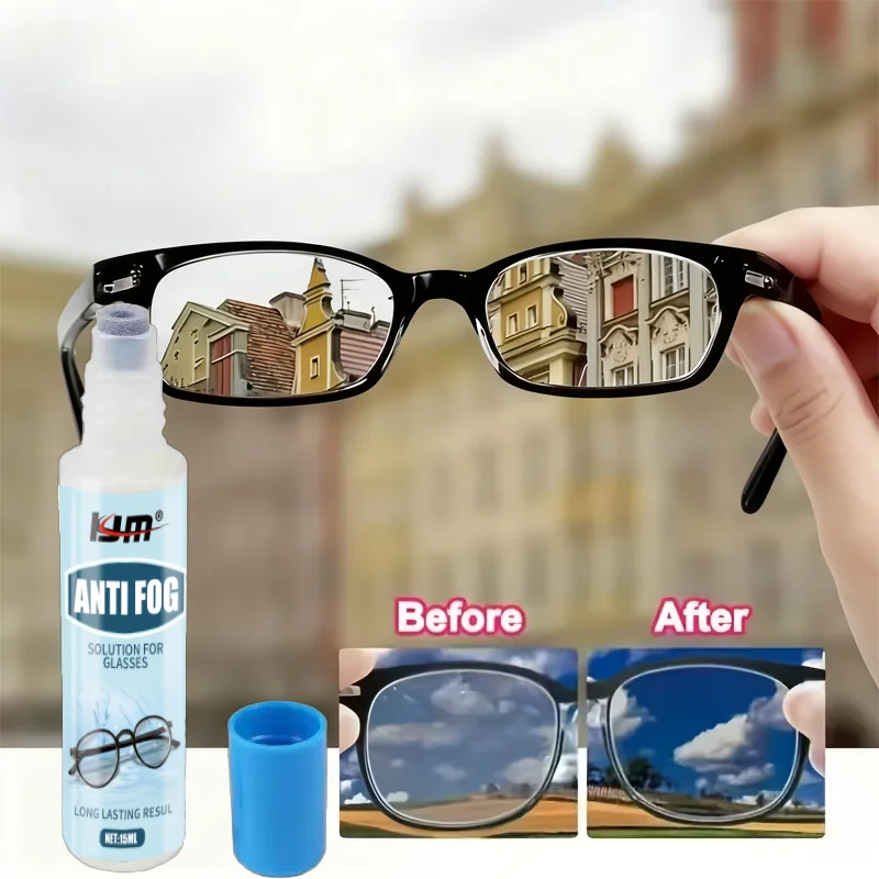 Anti Fog Spray For Glasses 30ml - Long Lasting Defogger For Goggles, Helmet, VR & Car Mirror, Quick Wipe, Anti-Fog Coating