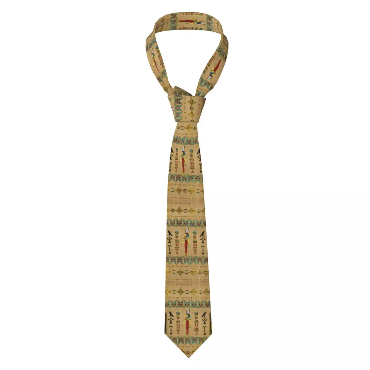 Custom Egyptian Mut Symbol Tie Mens Ancient Egypt Mens Silk Tie For Father's Day