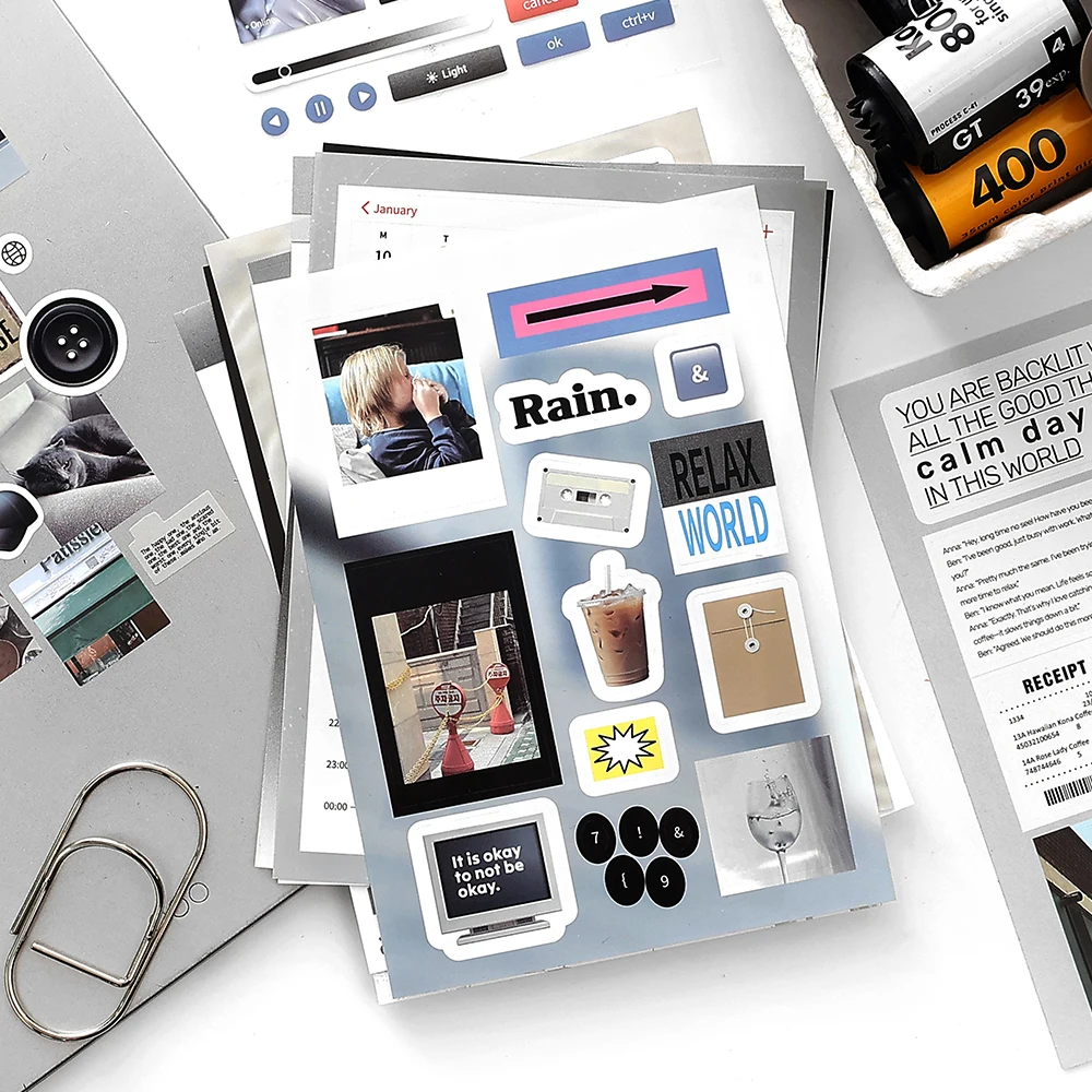 رائعتين الكرتون يموت قطع ملصقات كتاب-20/40 ورقة DIY بها بنفسك اليدوية كتيب الزخرفية سكرابوكينغ لوازم مكتبية الكورية