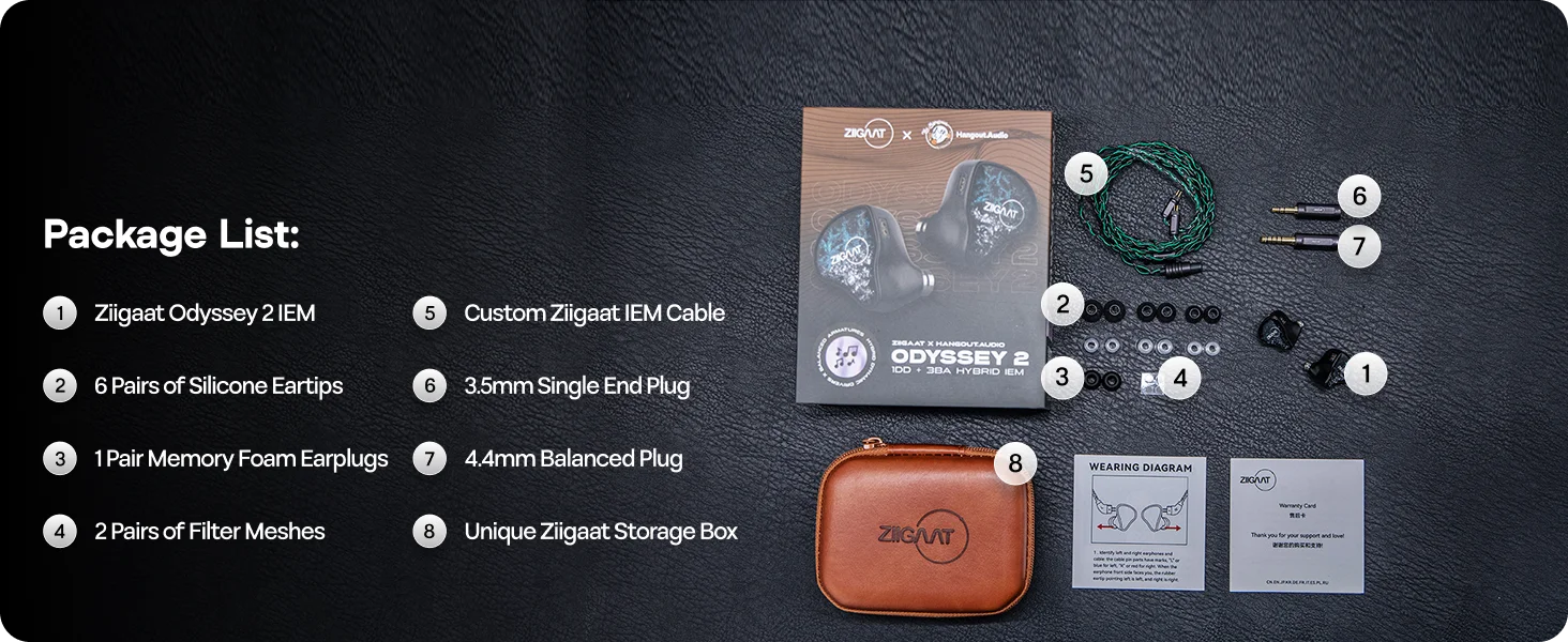 Linsoul ZiiGaat x Hangout.Audio: Odyssey 2 1DD + 3BA Hybrid-IEM-Kopfhörer mit echten Knowles Balanced Armature-Treibern – Detail 9