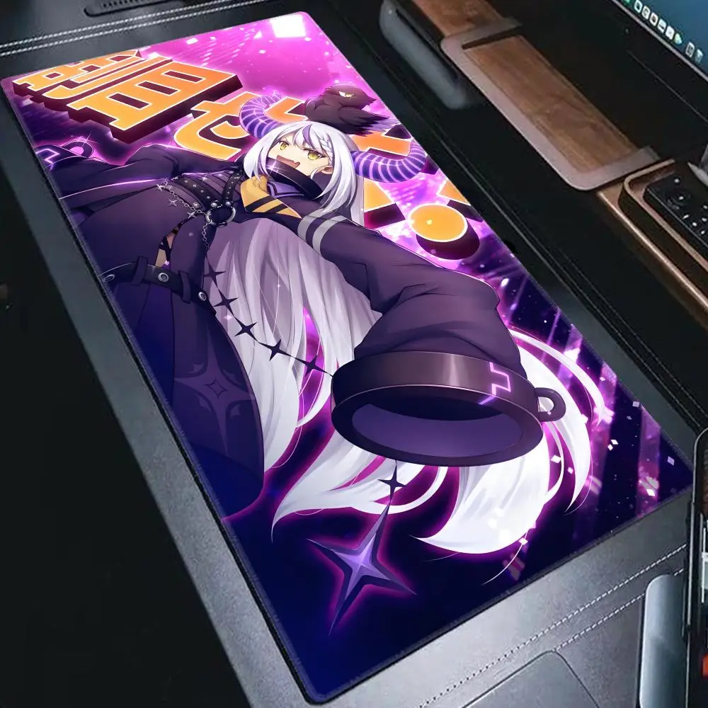 

Коврик для мыши Hololive La Darknesss, аниме-девушка, кавайный настольный коврик, противоскользящий, для офиса, декор, коврик для клавиатуры и мыши, XXL, большой размер