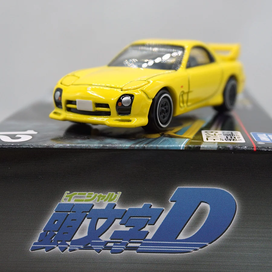 TAKARA TOMY TOMICA authentic simulation unlimited 12 first text d Takahashi Keisuke rx-7 alloy model car children\'s toy car