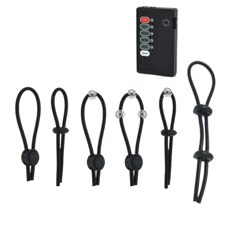 Accessory Electro Shock Penis Massage Delay Ejaculation Sex Toy For Male Penis Ring Stimulation Cock Ring Scrotum Ball Stretcher