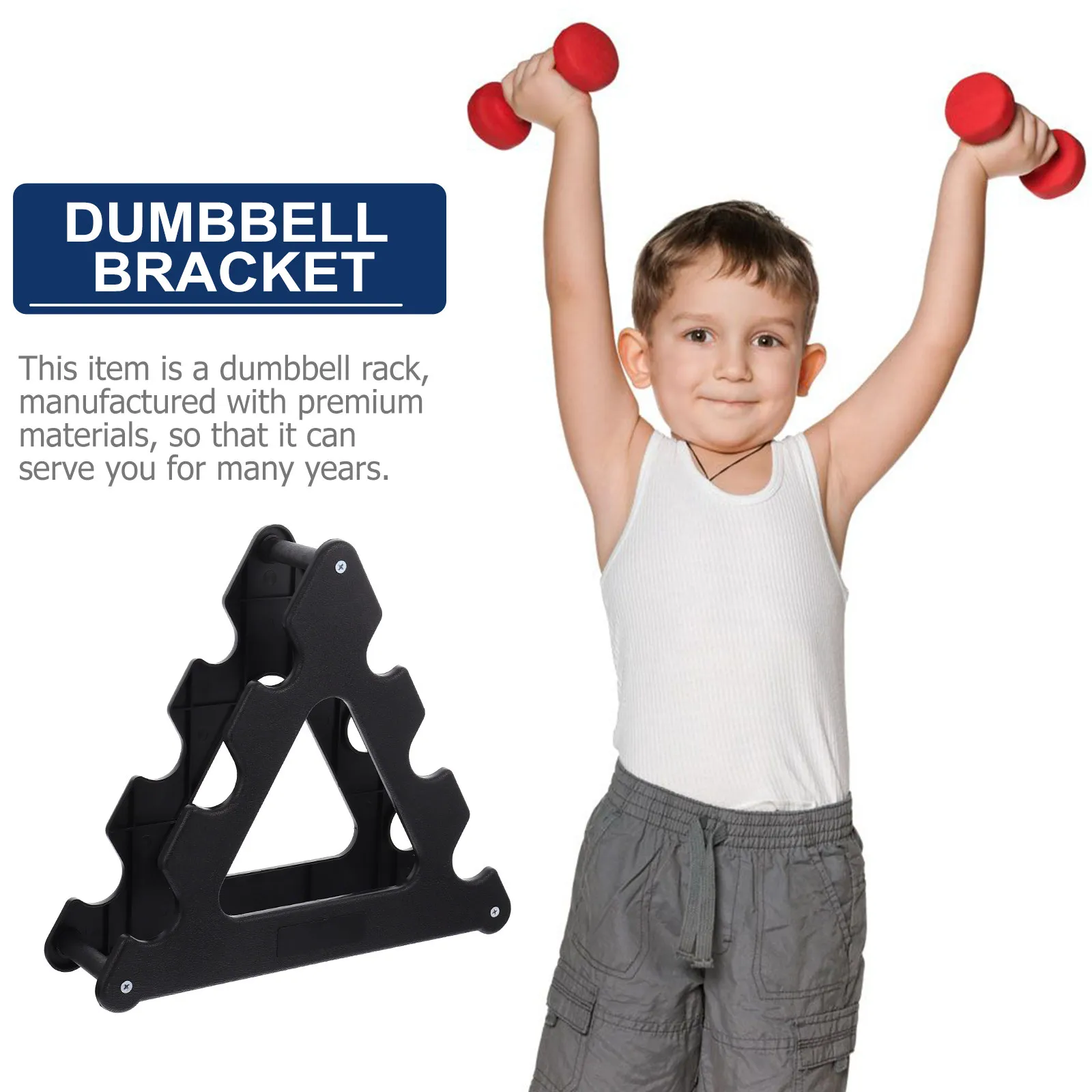 Dumbbell Rack Triangle Shape Stable Dumbbell Organizer Shelf Home Gym Accessories Fitness Equipment Stand Fitness Supplies