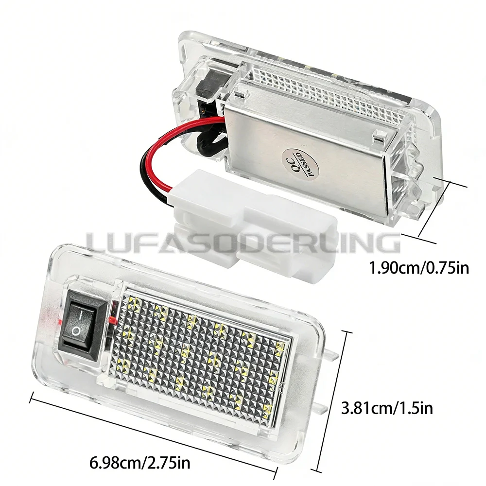 1x LED Luggage Compartment Boot Lights For 2022-2025 Toyota RAV4 MK5 XA50 Scion Highlander, 12V, White, Car Trunk