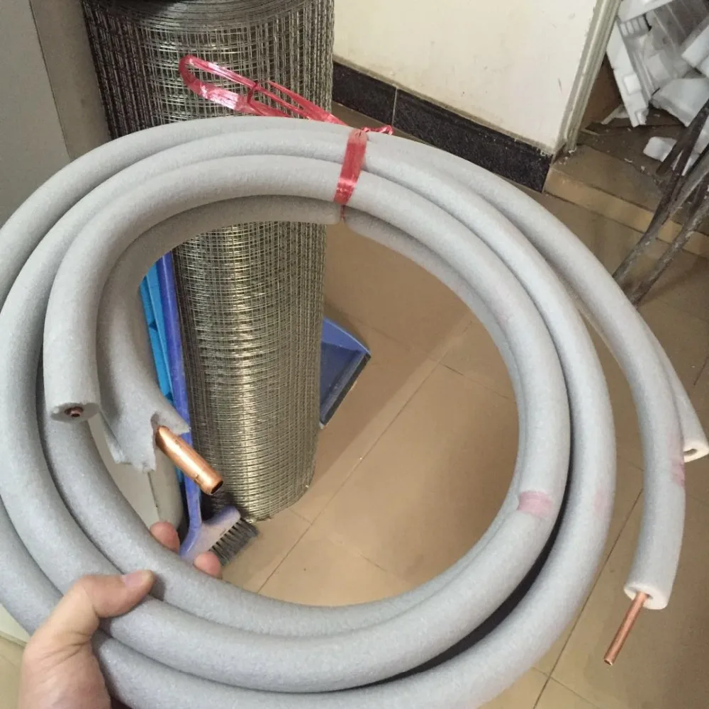 1PCS Air Conditioner Connecting Pipe For 1P Foam Cover Pipe 10mm/6mm 5 Meter