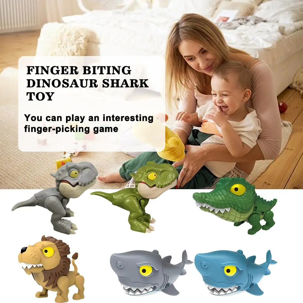 

Finger-biting Lion Shark Toys Children Mini Funny Interaction Tricky Educational Toy Dinosaur Animals Early Model I2f8