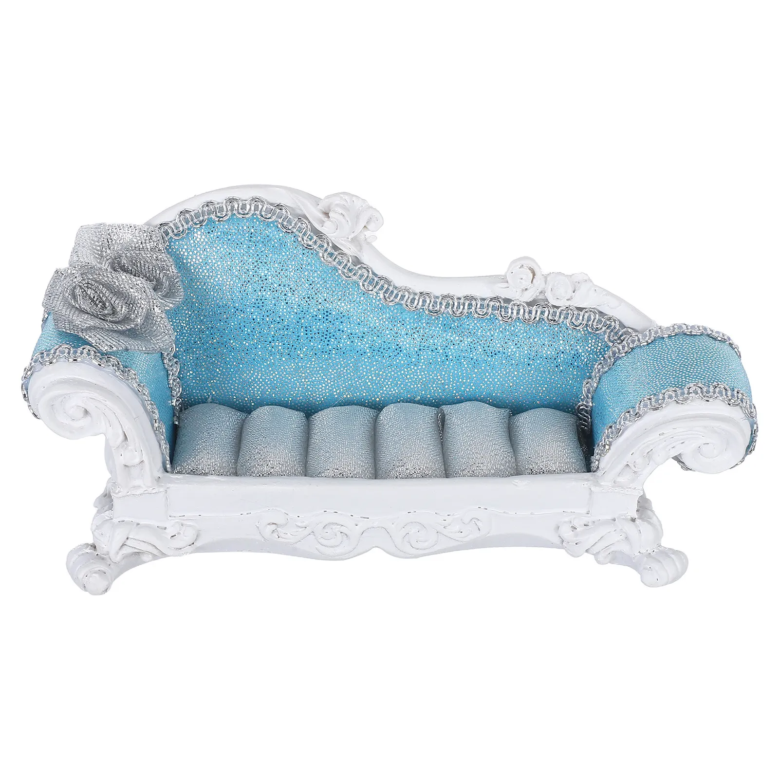 

European Style Sofa-Shaped Jewelry Holder Organizer for Rings Earrings Studs Dressing Table Jewelry Stand Display