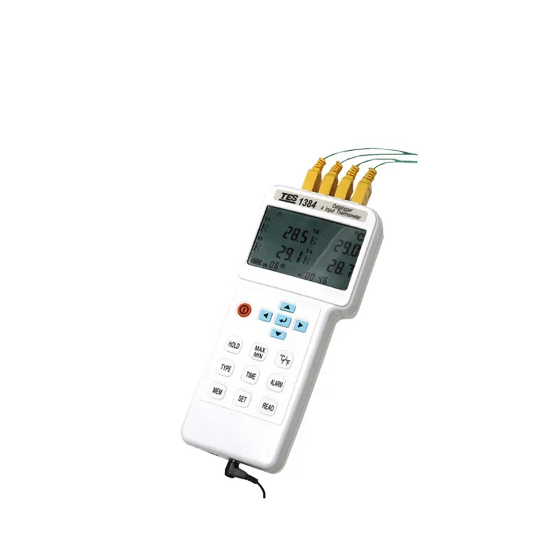 TES-1384 Memory Four Channel Thermometer Four Independent Channel Thermometers