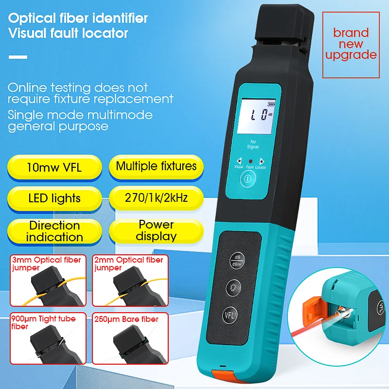 COMPTYCO AUA-40 Fiber Optic Identifier Live Fiber Optical Identifier with Built in 10mw Visual Fault Locator 800-1700nm SM MM