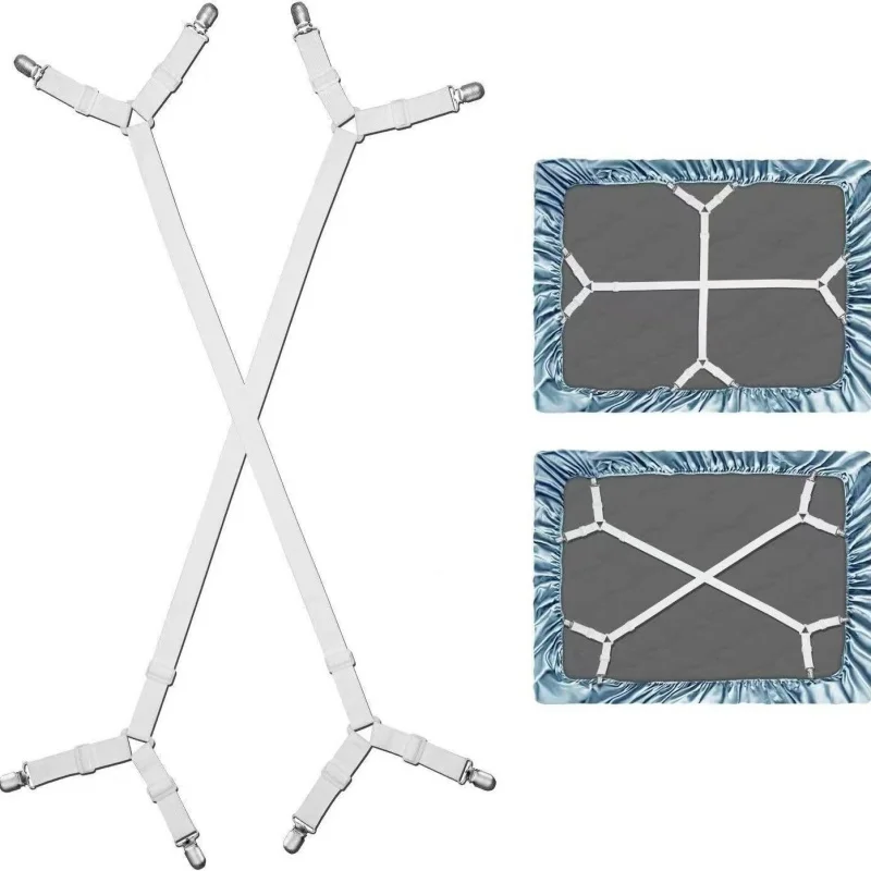 Universele Laken Vaste Houder Hoge Elastische Verstelbare Kriskras Sluiting Bandjes Kits Antislip Sofa Cover Clips