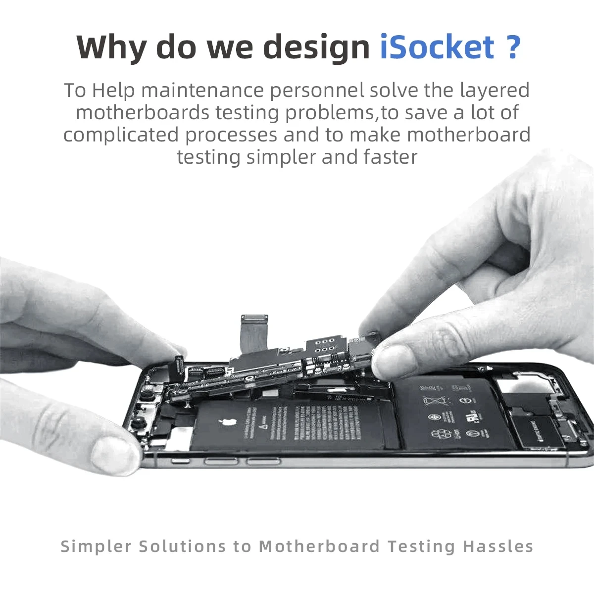

Qianli iScoket Motherboard for iPhone X-17 Pro MAX, Layered Testing Fixture, Logic Board, Middle Frame Function Tester