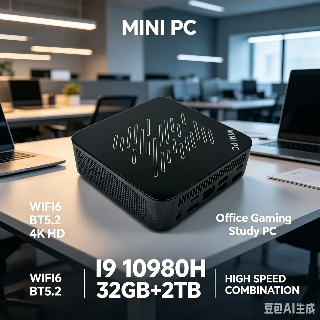 NEW Mini PC Intel Core I9 10980HK PC Gaming Computer 8/16GB RAM 1TB 2TB M.2 SSD WiFi 6 BT5.2 4K HD Portable Desktop Pc