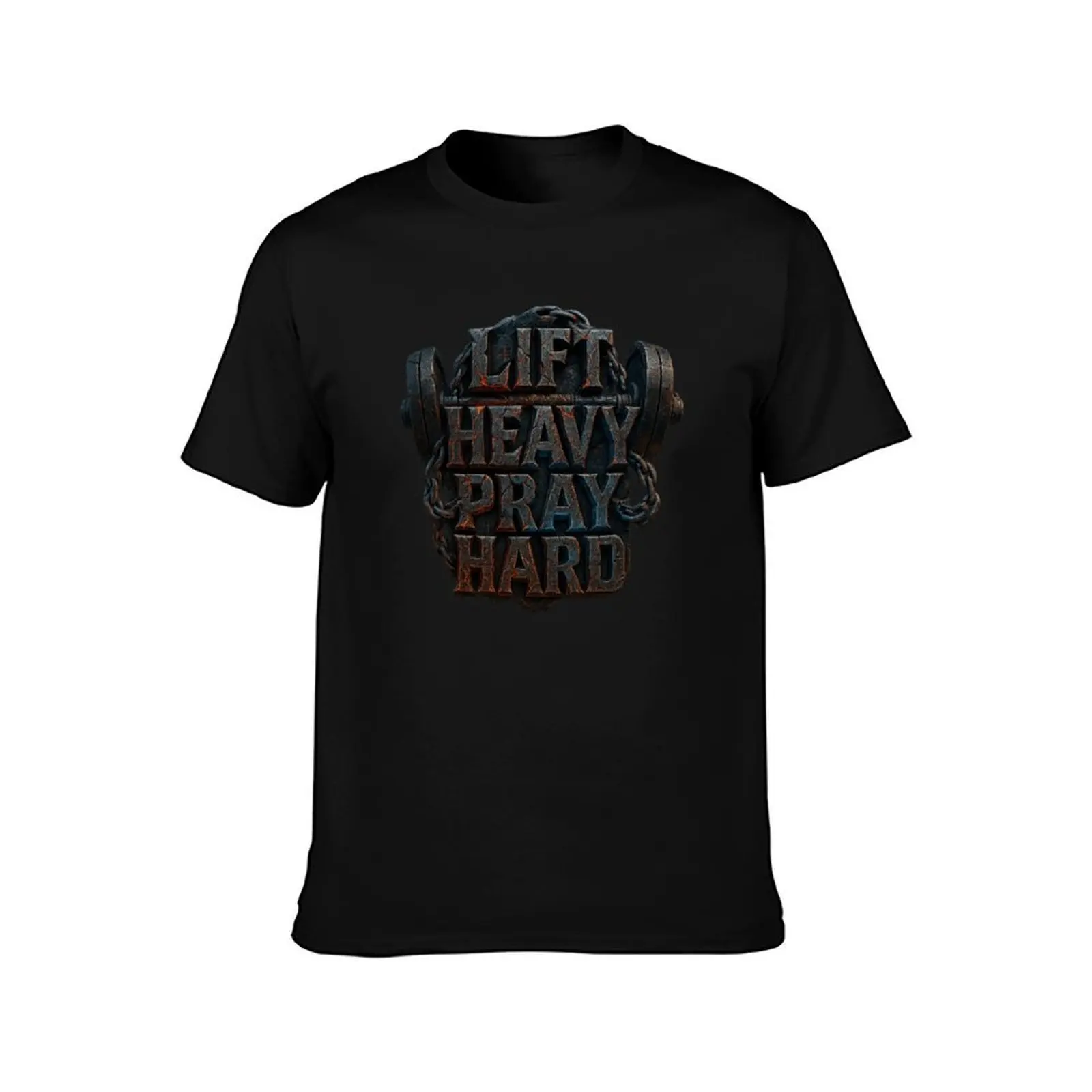 Lift Heavy Pray Hard - Christian - God's Gym T-Shirt anime clothes street wear Man t-shirt mens funny t shirts