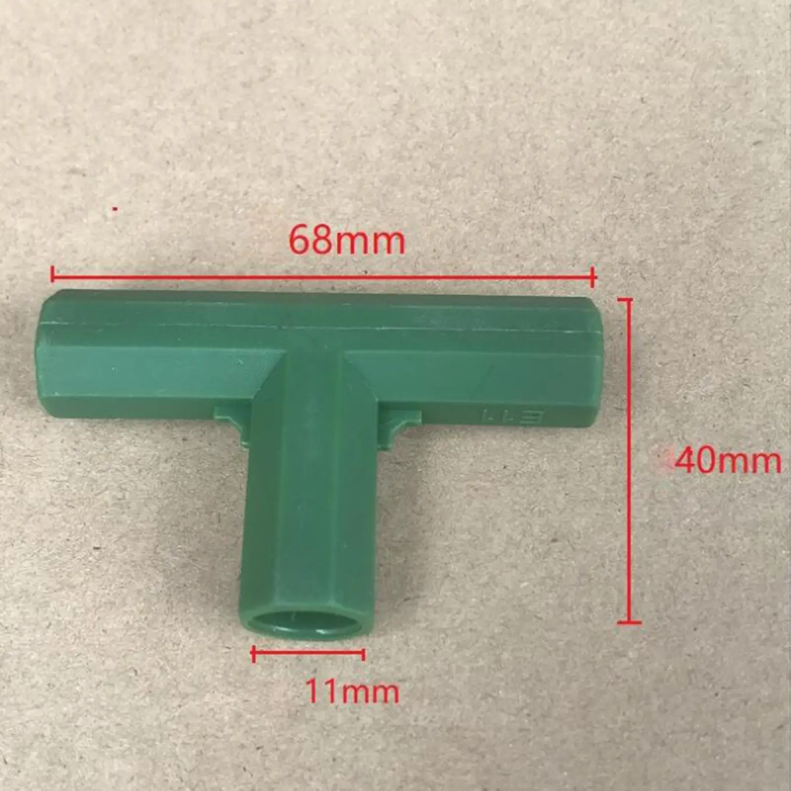 Set of 20 Durable Green 11mm Greenhouse Joints Building Fittings Frame Connectors for Flower Stands Greenhouse Bracket Joints