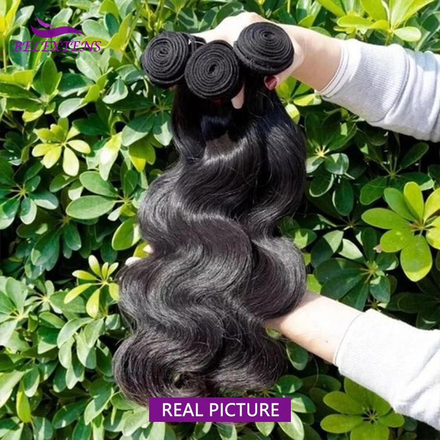 Mechones Body Wave 12A de cabello humano 100%, tejido de 12 a 32 pulgadas, extensiones brasileñas de cabello crudo 4