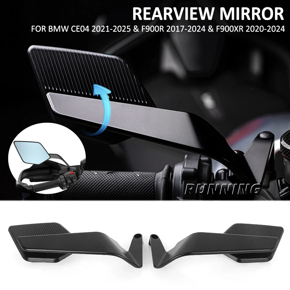 

Motorcycle Stealth Max Rearview Mirror Adjustable Winglet Mirror Accessories For BMW CE 04 CE04 F900R F900XR F900 R F 900 XR
