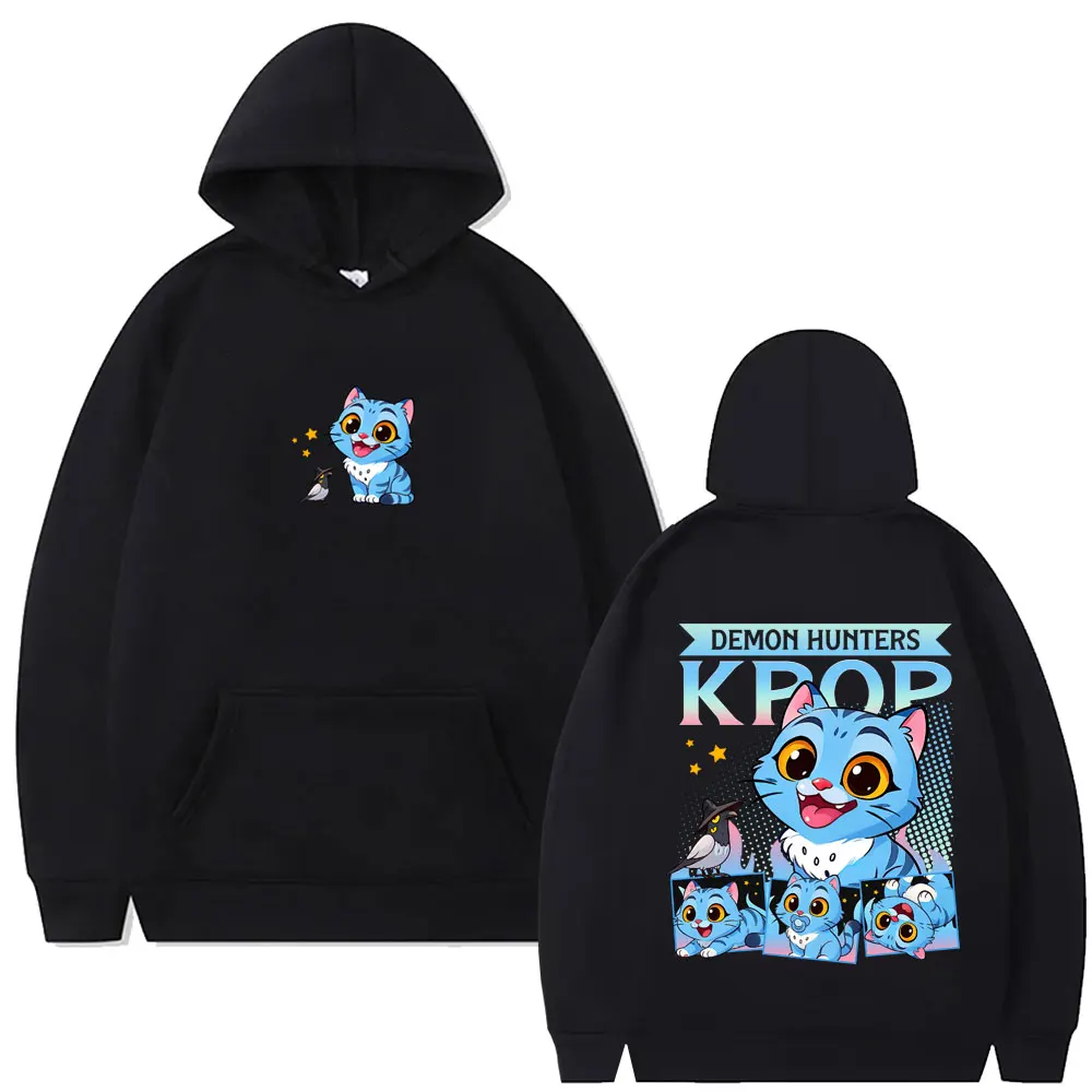 

Kpop Demon Hunters Derpy Tiger Print Hoodie Man Casual Oversized Fleece Cotton Hoodies Men Women Fashion Cartoon Trend Pullover