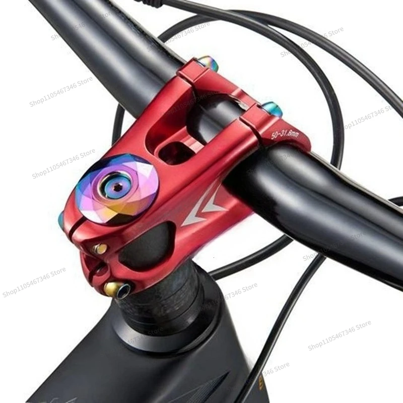 For Bicycle Handle Vertical CNC Hollow Colorful High-strength Aluminum Alloy Mountain Bike Handle Vertical Cycling Accessories