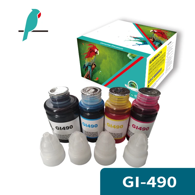 Compatible Dye Ink Bottle Printer GI490 GI590 GI190 GI290 GI990 GI790 GI890 Replacement for Canon Pixma G1000 G1400 G1500 G2000