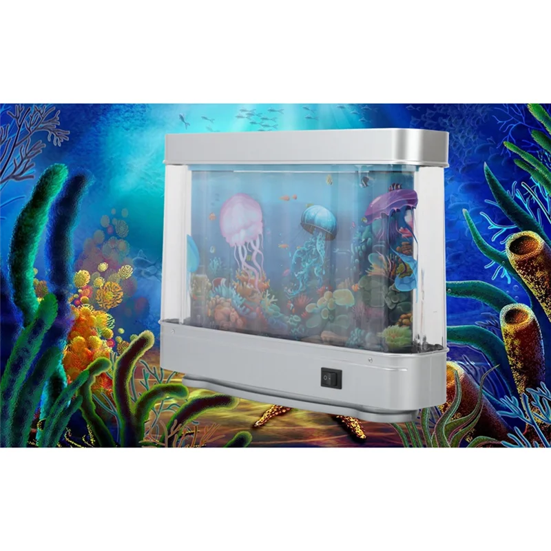 A56X จําลองโคมไฟถังปลา Aquarium ถังตกแต่ง Night Light Virtual Ocean แบบไดนามิก LED โคมไฟตกแต่งห้อง