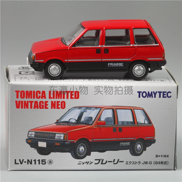 TOMICA TLV 1:64, LV-N115a PRAIRIE EXTRA JW-G, Alloy die-cast simulation miniature car Fashion play model, toy gift for boys.