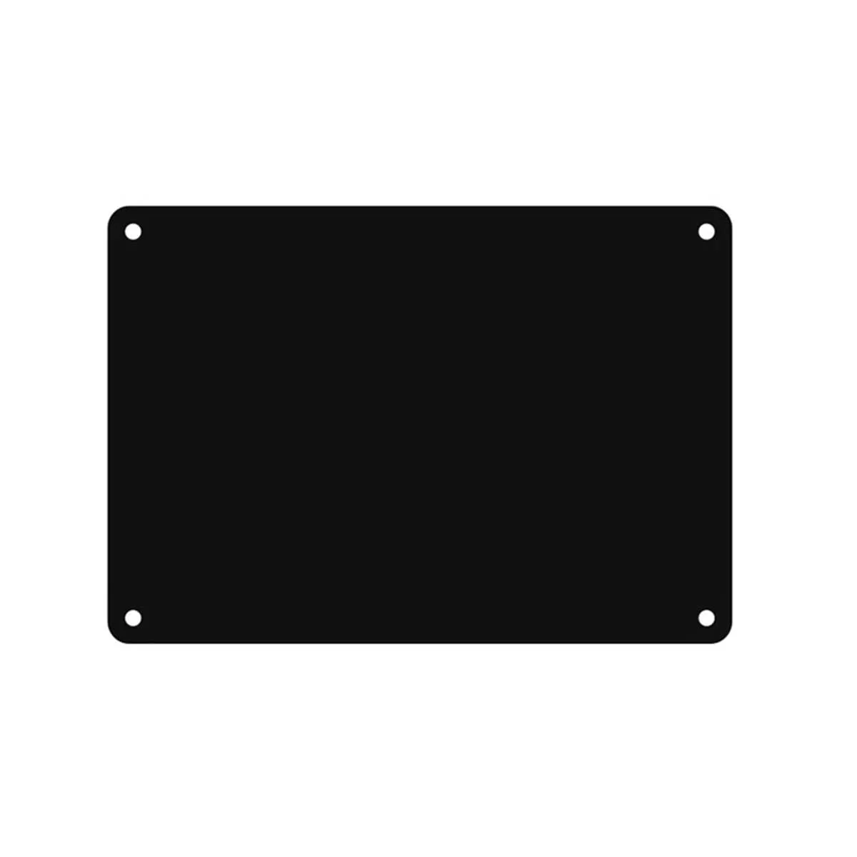 Customized Blank Nameplate Made Of Black Aluminum Plate Material image 4