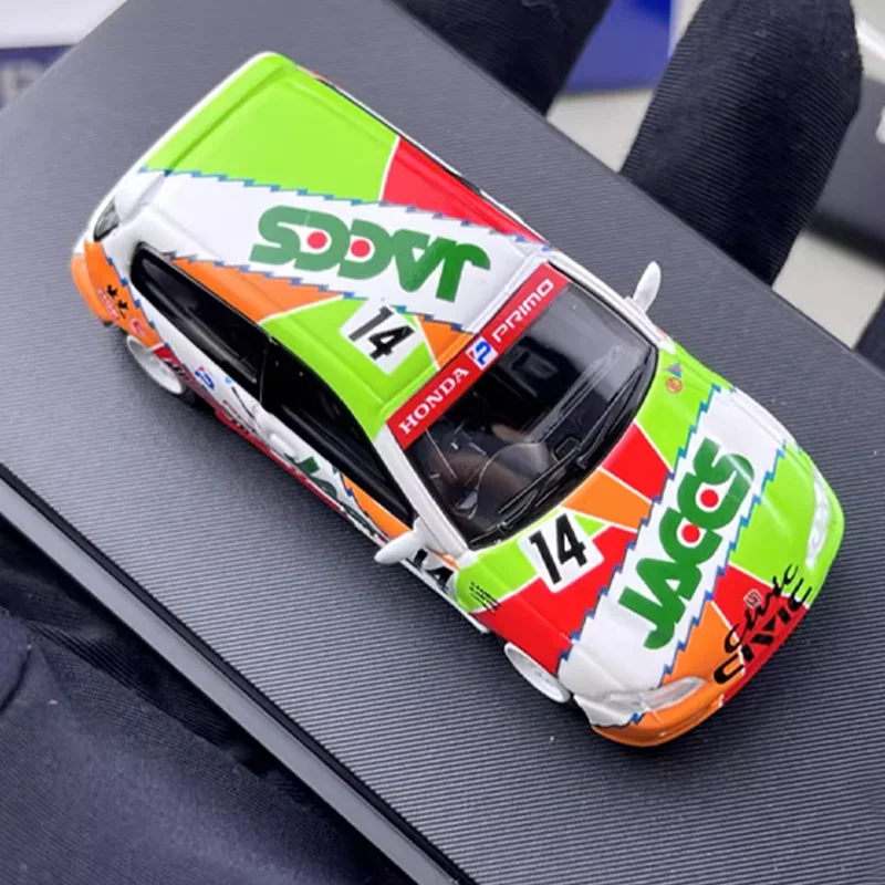 SW 1/64 Honda CIVIC EG6 Veicolo a motore giocattolo in lega Regali modello in metallo pressofuso