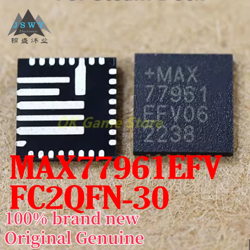 (1/10 قطعة) MAX77961EFV MAX77961 FC2QFN-30 إدارة الطاقة IC مخزون حقيقي شحن مجاني