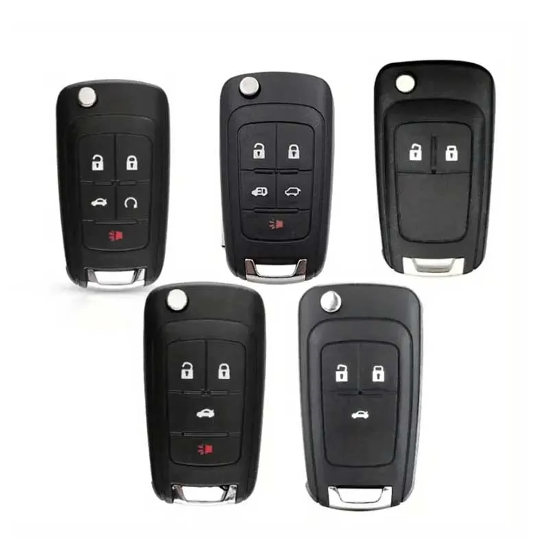 Car Key Shell Vehicle Folding Car Flip Remote Control Key Replacement Remote Control Key Shell For Chevrolet Buick