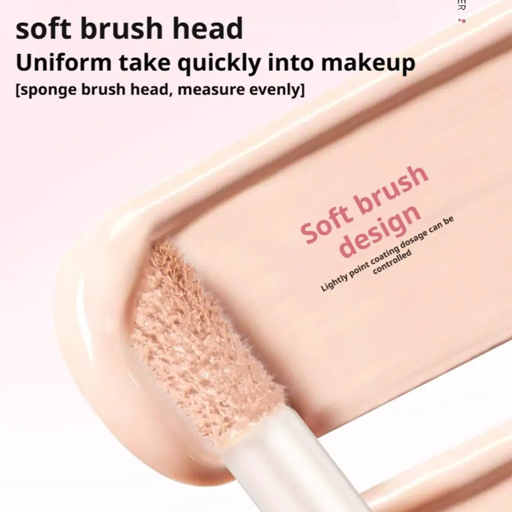 خافي عيوب الرأس المزدوج سائل عالي اللمعان 2 في 1 يلتصق بشكل طبيعي حتى لون البشرة ودوائر العين السوداء وعلامات حب الشباب والمكياج الكوري