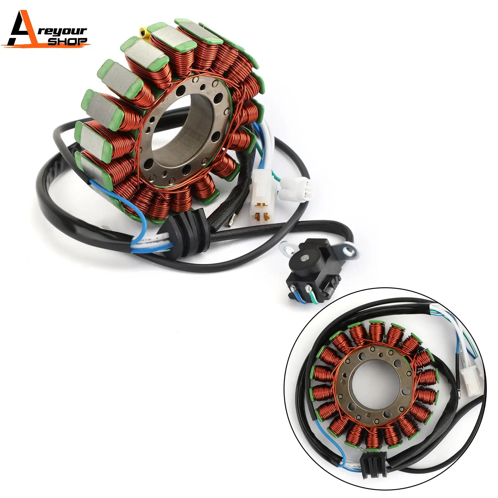 

Areyourshop for Aprilia Pegaso 650 Strade / Trail 2005-2009 2006 2007 AP8520021 Alternator Magneto Generator Engine Stator Coil