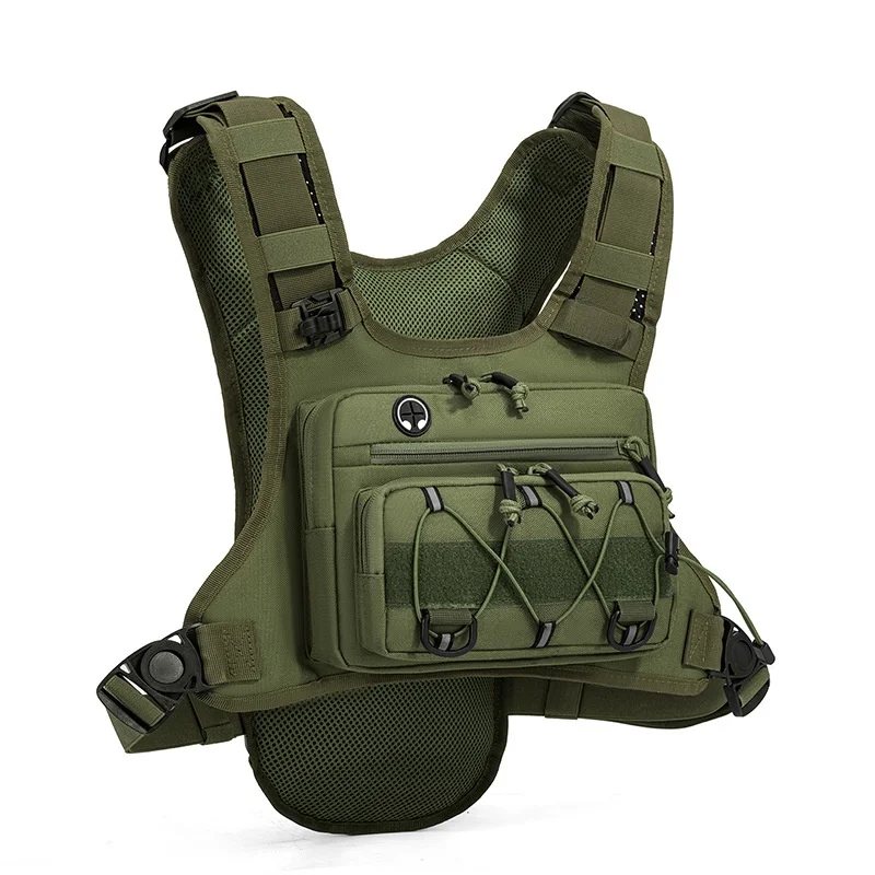 Outdoor Tactical Camouflage Battle Chest Bag Multi-Functional Water Bag Phone Integrated Vest Bag for Men And Women