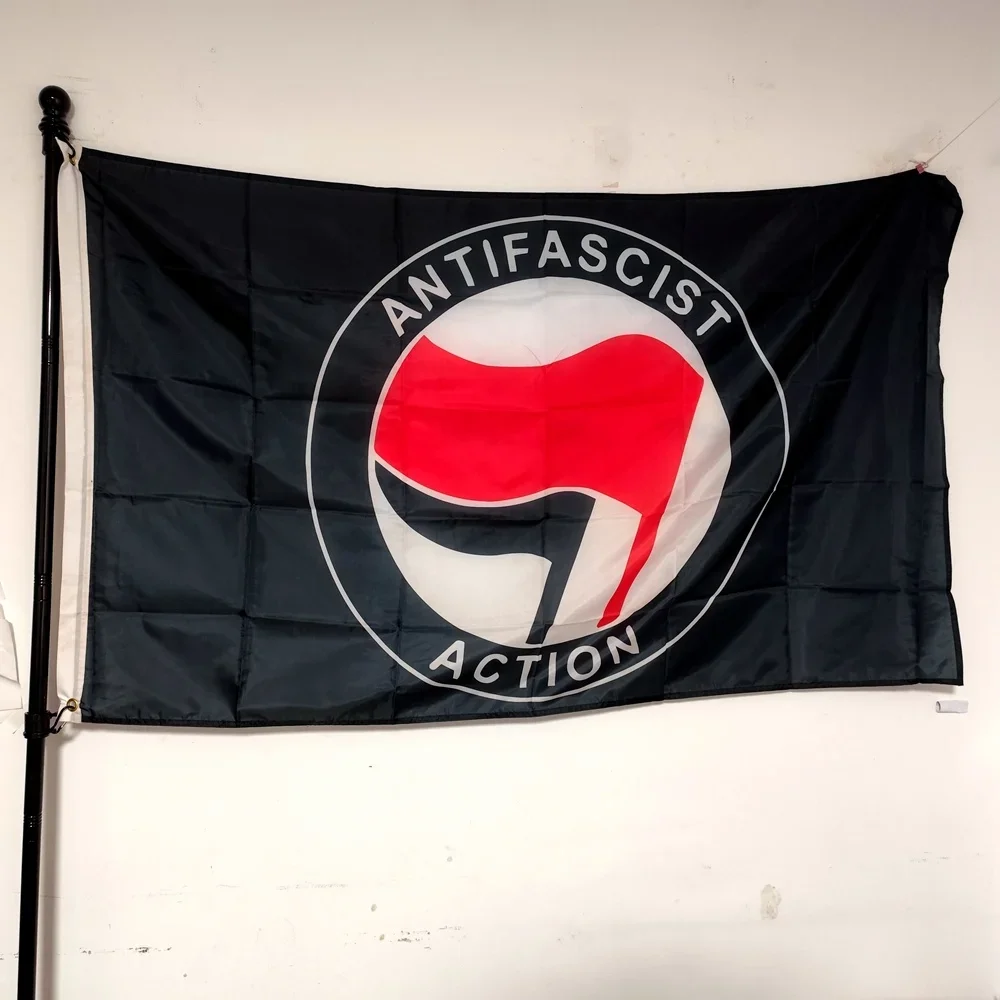 

Antifascist Action Flag Antifascist Action Flag Anti-Racism Flag Outdoor Decor 90x150cm