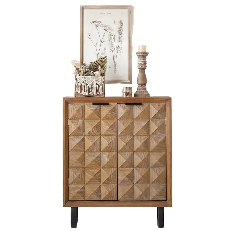 Qijia Japanese-style pine door cabinet, supports environmental protection, multi-layer and large capacity