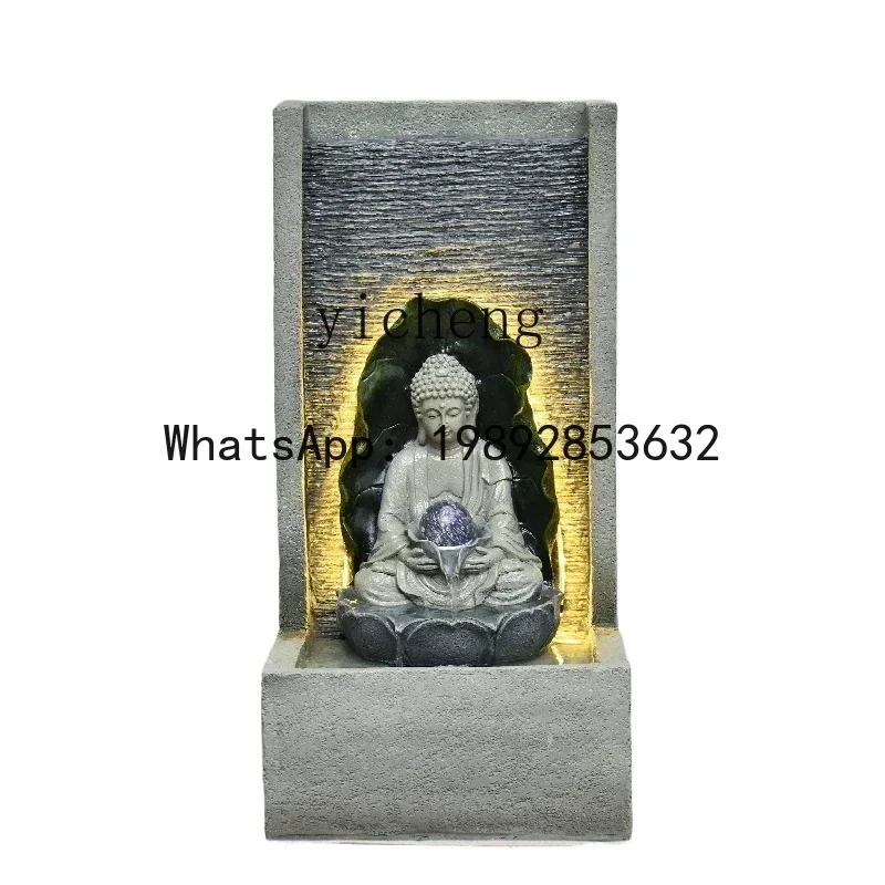 Zen Ornament Wealth like Water Fountain Endless Atomization Humidification Ornaments home decoration accessories