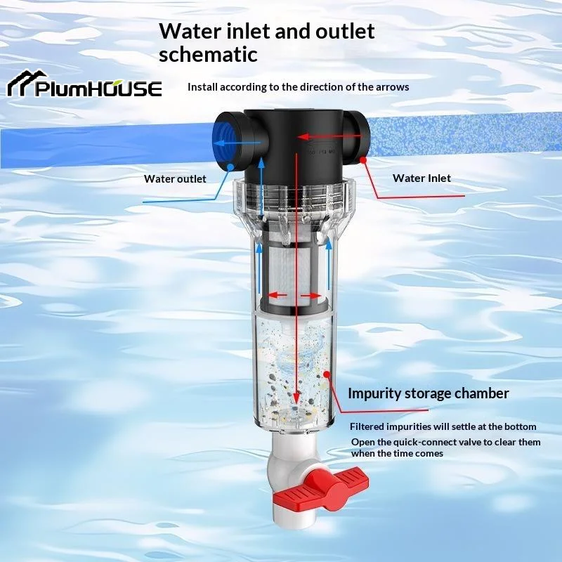 Female Thread Aquarium Feces Separator Precision Filtration Efficient Separation Fish Waste Collector Self-Cleaning