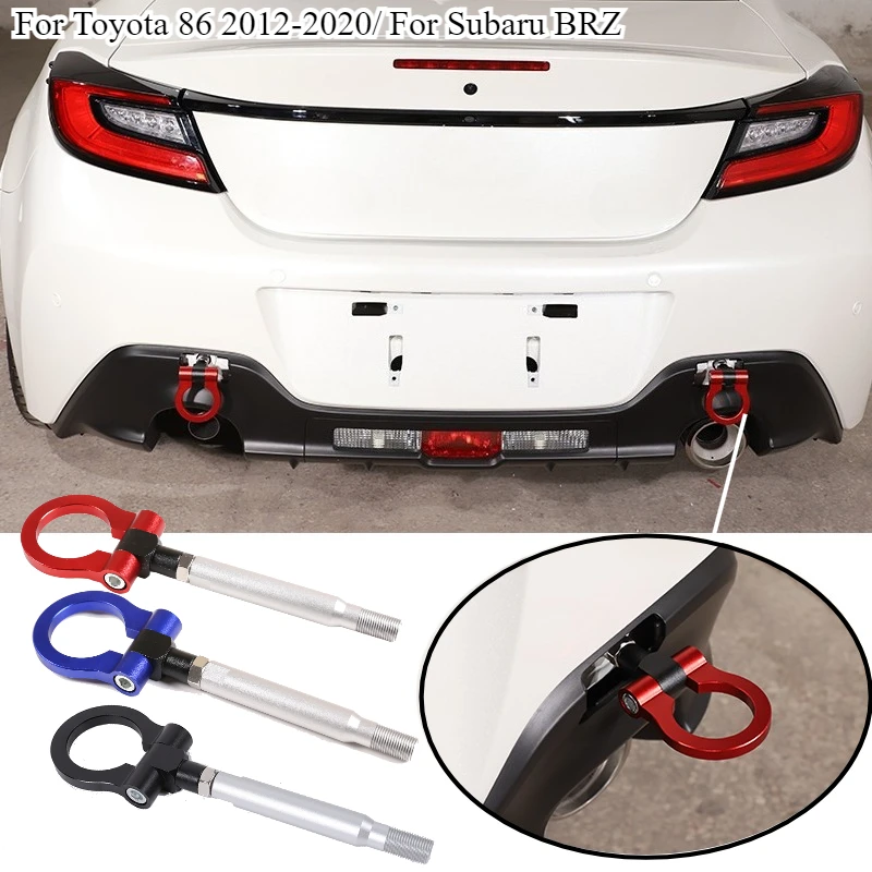 

For Toyota 86 2012-2020 /For Subaru BRZ Car Tow Hook Vehicle Towing Hook Car Auto Front Rear Trailer Towing Bar Black /Red/Bule