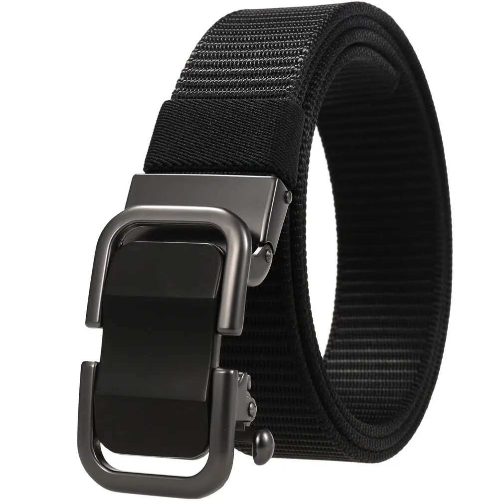 

Men Belt Automatic Alloy Buckle Fashion Young Nylon Belt