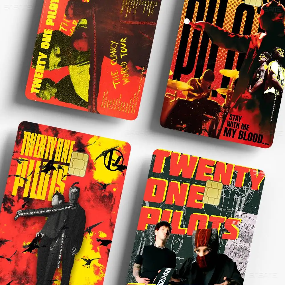 Band T-Twenty O-One P-Pilots Various Anime Bank Credit Cards Bus Pass Decoration Waterproof Stickers Collection Toys Gifts