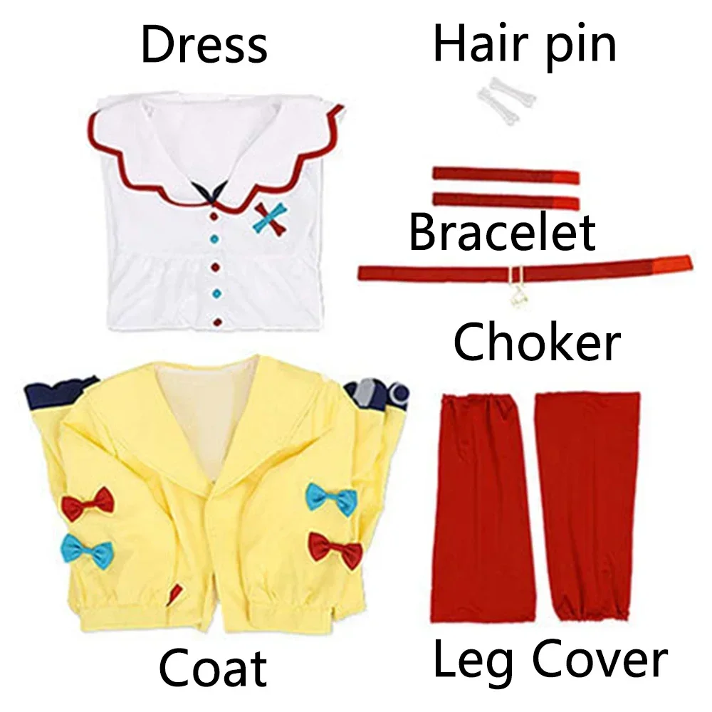 New 2026 Game VTuber Inugami Korone Cosplay Costume Adult Women Girls Coat Dress Suit Halloween Outfit Uniform Party Carnival