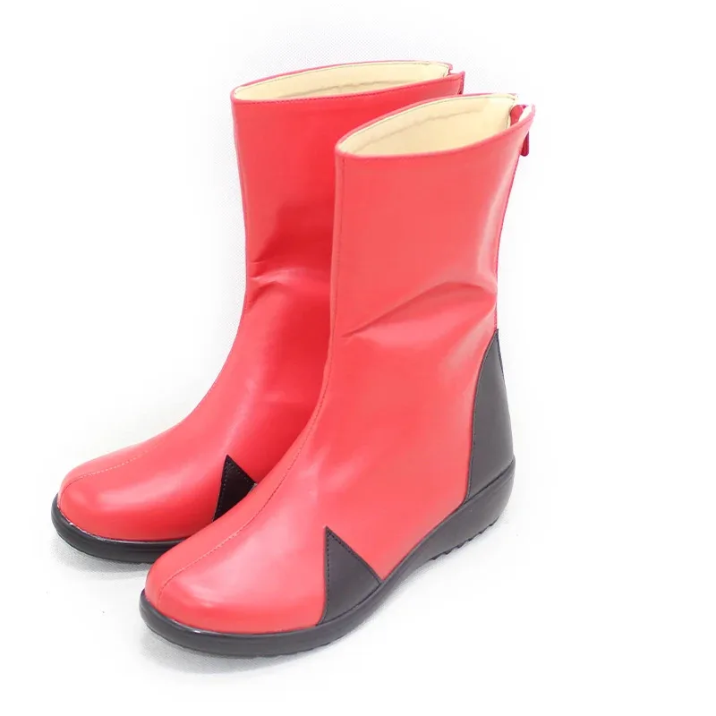 

CyEVA Asuka Cosplay Shoes PU Leather Shoes Halloween Carnival Prop Cosplay Boots Custom Made
